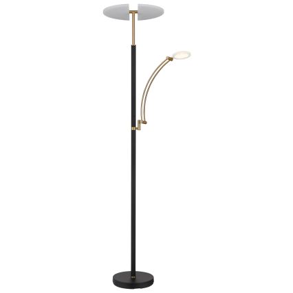 Globo - Dimbare LED-vloerlamp LED/40W/230V + LED/5,5W 2700/4000/6000K zwart
