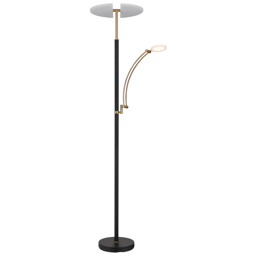 Globo - Dimbare LED-vloerlamp LED/40W/230V + LED/5,5W 2700/4000/6000K zwart