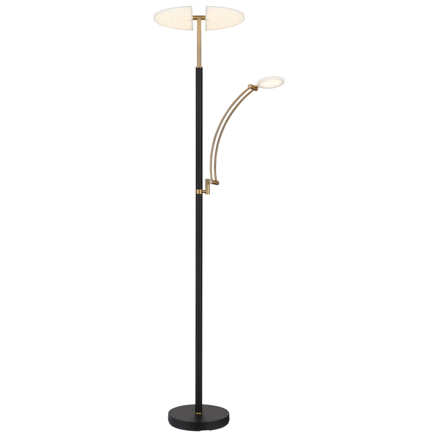 Globo - Dimbare LED-vloerlamp LED/40W/230V + LED/5,5W 2700/4000/6000K zwart