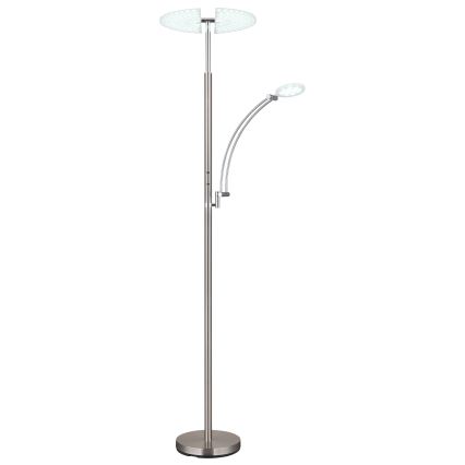 Globo - dimbare LED-vloerlamp LED/40W/230V + LED/5,5W 2700/4000/6000K mat chroom