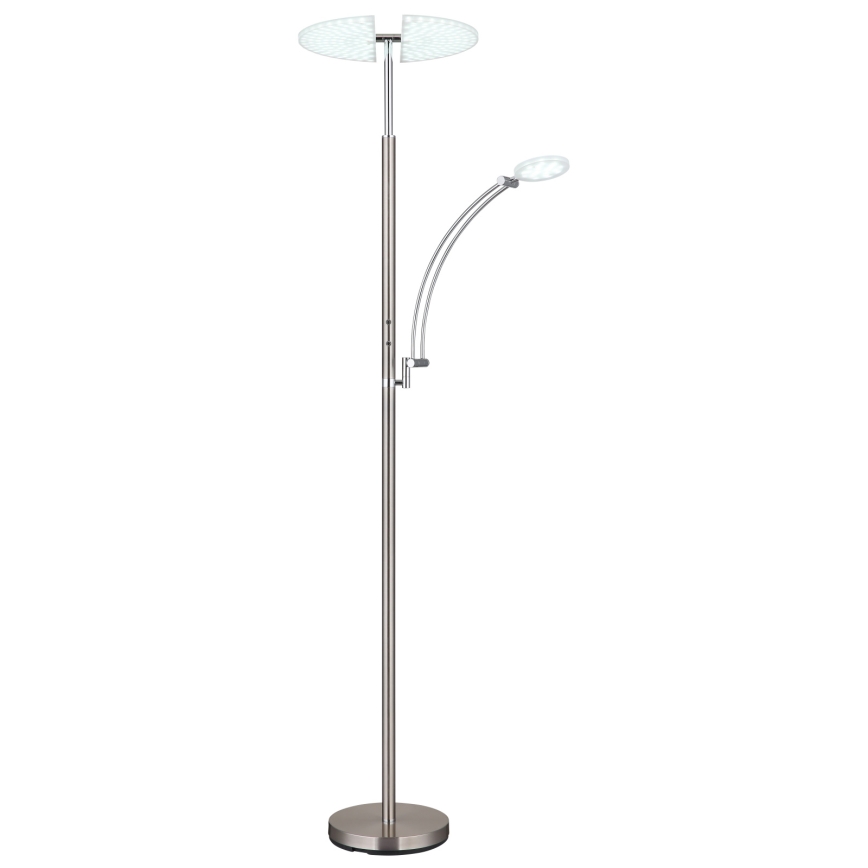 Globo - dimbare LED-vloerlamp LED/40W/230V + LED/5,5W 2700/4000/6000K mat chroom
