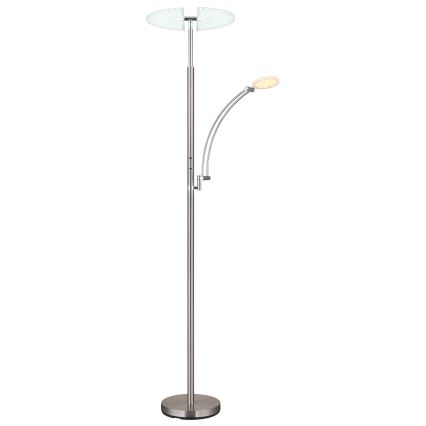 Globo - dimbare LED-vloerlamp LED/40W/230V + LED/5,5W 2700/4000/6000K mat chroom