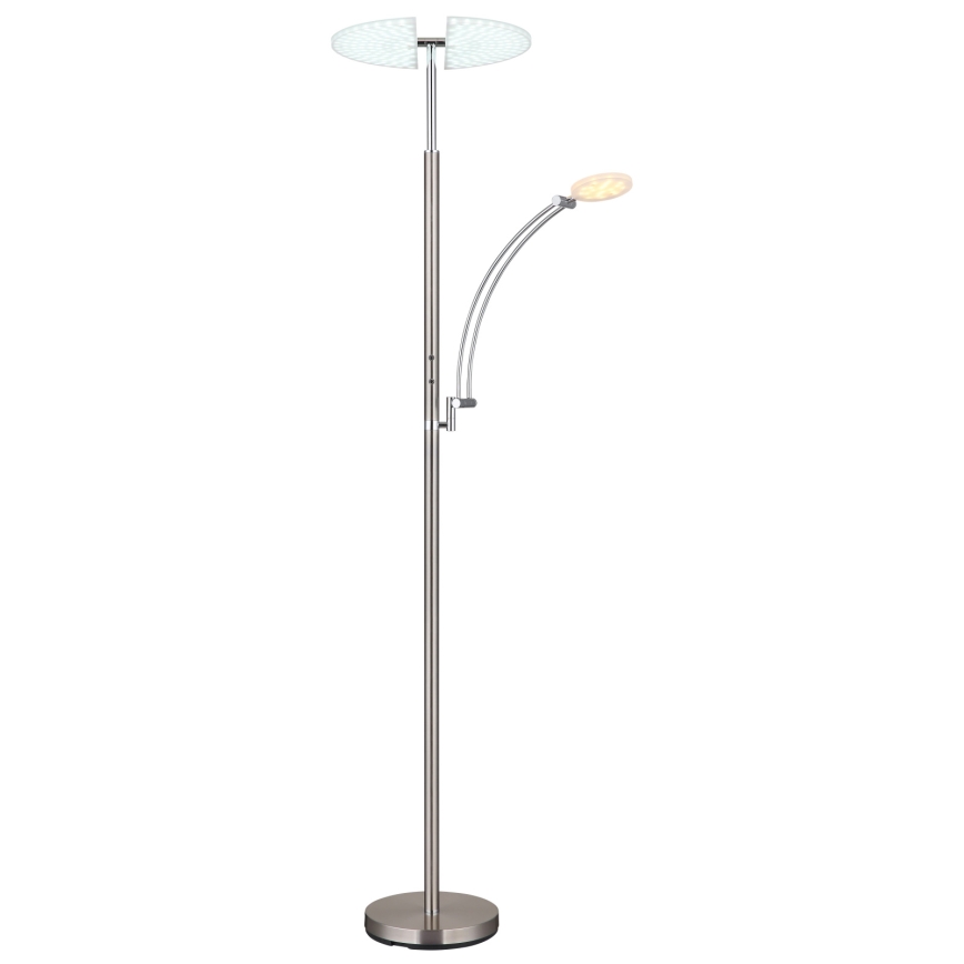 Globo - dimbare LED-vloerlamp LED/40W/230V + LED/5,5W 2700/4000/6000K mat chroom