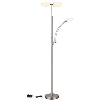 Globo - dimbare LED-vloerlamp LED/40W/230V + LED/5,5W 2700/4000/6000K mat chroom