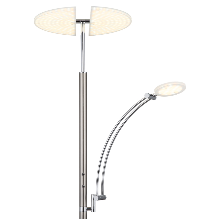 Globo - dimbare LED-vloerlamp LED/40W/230V + LED/5,5W 2700/4000/6000K mat chroom