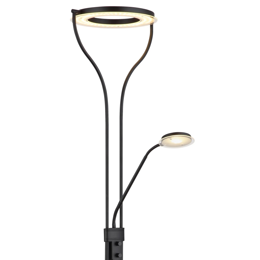 Globo - Dimbare LED-vloerlamp LED/20W/230V + LED/4W 3000K zwart