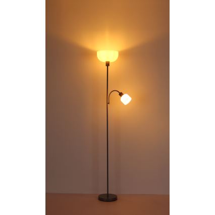 Globo - Staande lamp 1xE27/40W/230V + 1xE14/25W