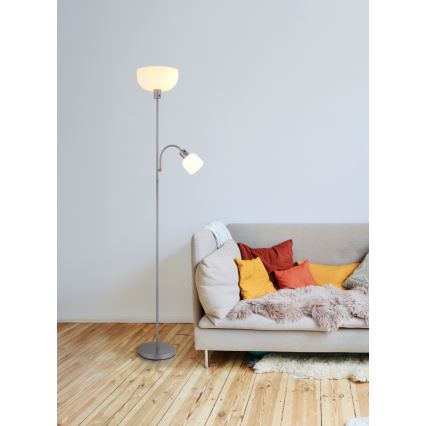 Globo - Vloerlamp 1xE27/40W/230V + 1xE14/25W