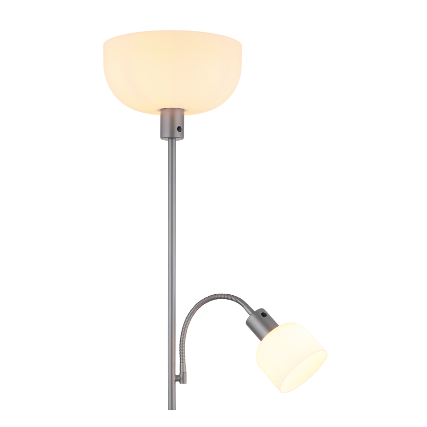 Globo - Vloerlamp 1xE27/40W/230V + 1xE14/25W