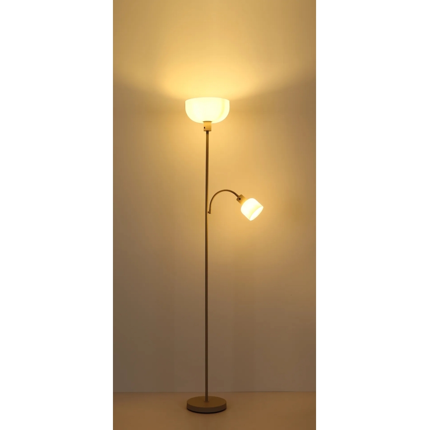 Globo - Vloerlamp 1xE27/40W/230V + 1xE14/25W