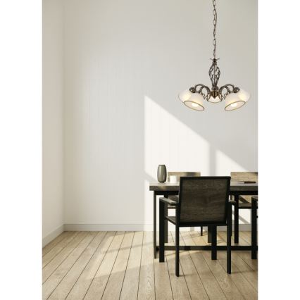 Globo - Hanglamp aan ketting 5xE27/60W/230V