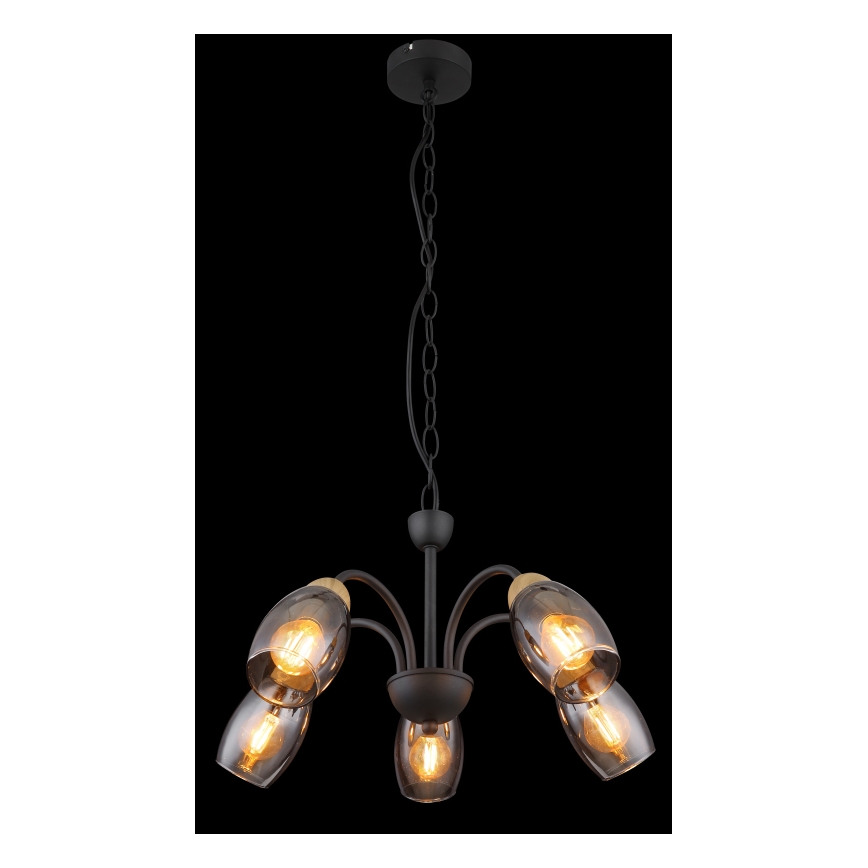 Globo - Hanglamp aan een ketting 5xE14/25W/230V