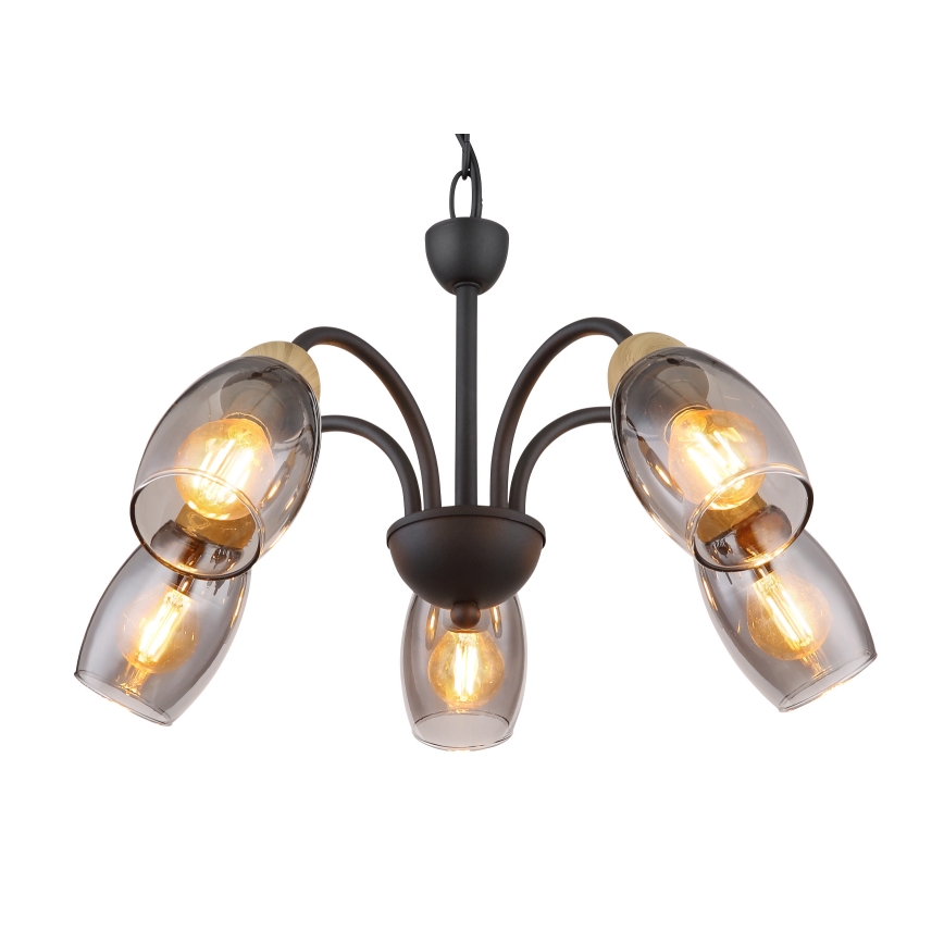 Globo - Hanglamp aan een ketting 5xE14/25W/230V