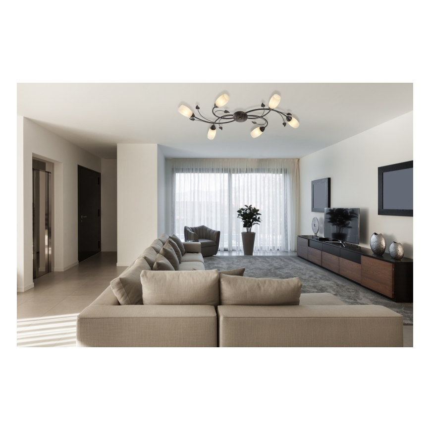 Globo - Bevestigde hanglamp 6xE14/40W/230V