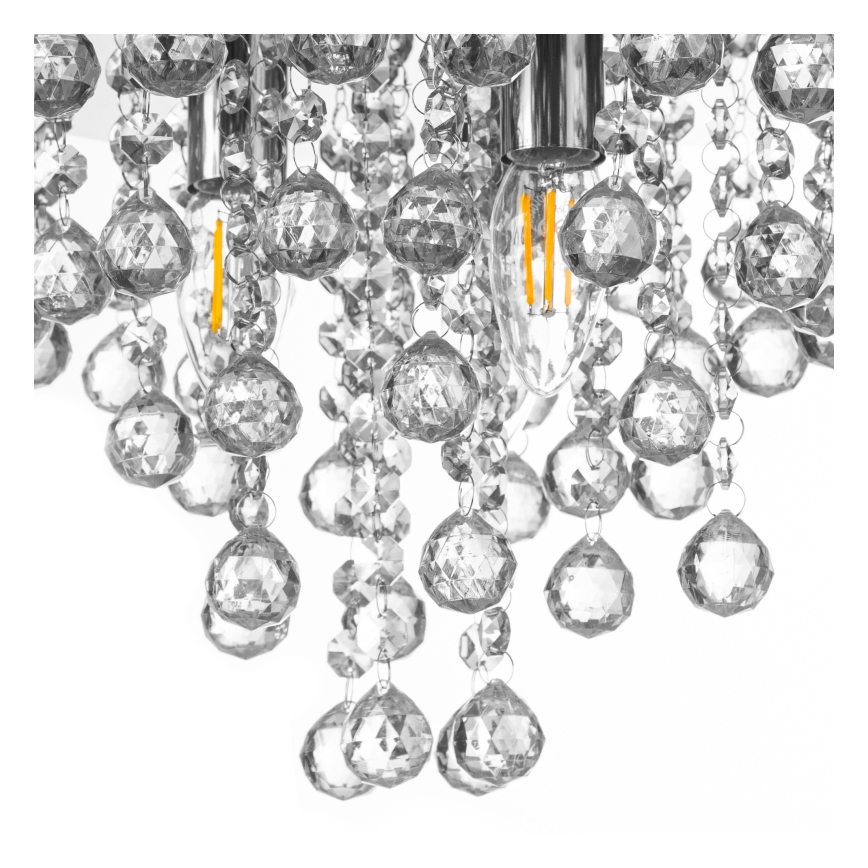 Globo - Plafondlamp 3xE14/40W/230V diameter 38 cm glanzend chroom