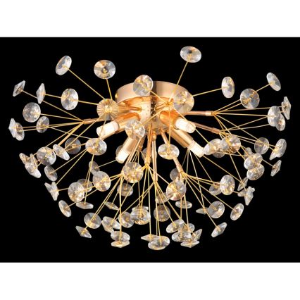 Globo - LED Plafondlamp 4xG9/3,5W/230V diameter 45 cm goud