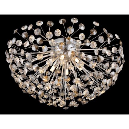 Globo - LED Plafondlamp 6xG9/3,5W/230V diameter 60 cm glanzend chroom