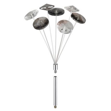 Globo - LED Plafondlamp 4xG9/3,5W/230V diameter 45 cm glanzend chroom