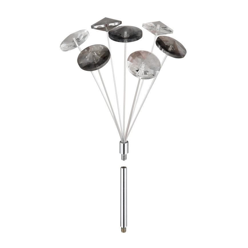 Globo - LED Plafondlamp 4xG9/3,5W/230V diameter 45 cm glanzend chroom