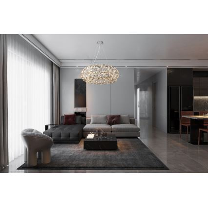 Globo - LED kristallen kroonluchter aan kabel 20xG9/3,5W/230V