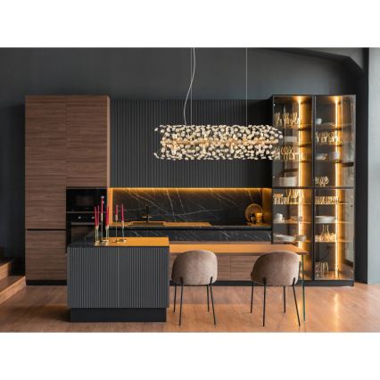 Globo - LED-kroonluchter met kabel 12xG9/3,5W/230V goud