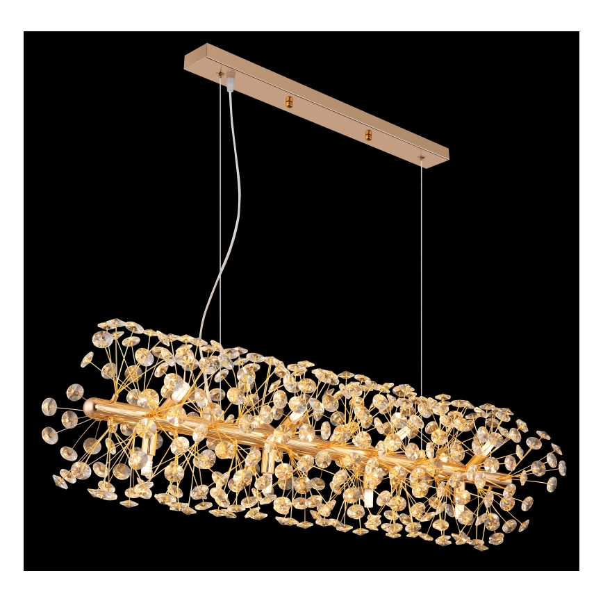 Globo - LED-kroonluchter met kabel 12xG9/3,5W/230V goud