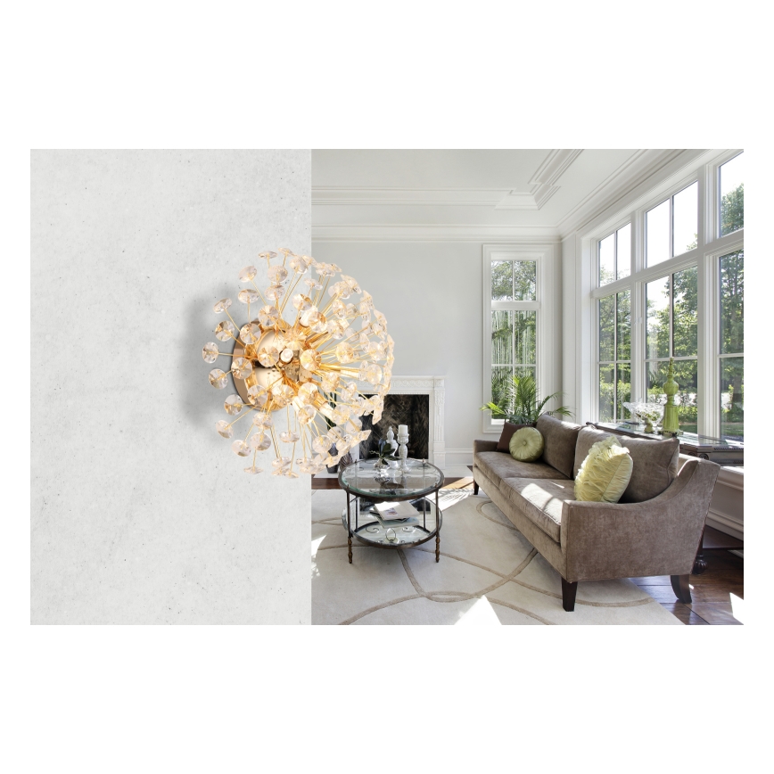 Globo - LED wandlamp 6xG9/3,5W/230V goudkleurig