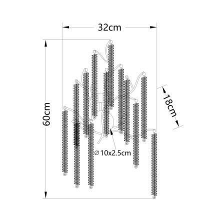 Globo - LED-wandlamp 3xG9/8W/230V