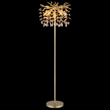 Globo - vloerlamp 5xE14/40W/230V goudkleurig