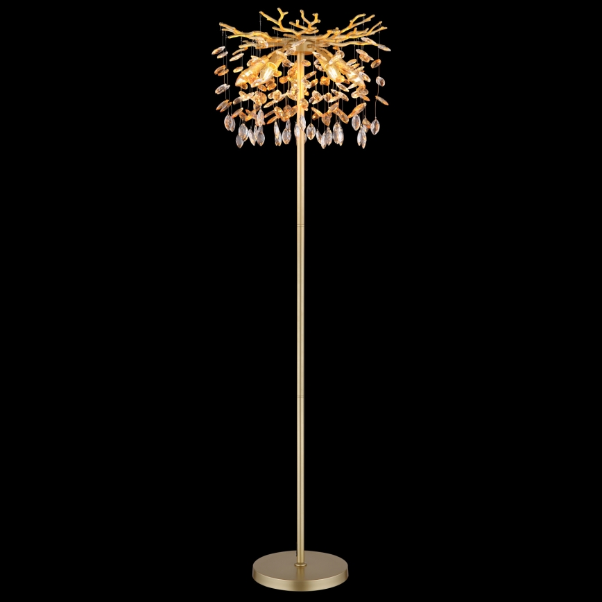 Globo - vloerlamp 5xE14/40W/230V goudkleurig