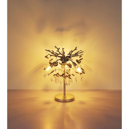 Globo - Tafellamp 3xE14/40W/230V zilverkleurig