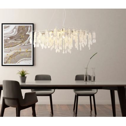 Globo - Kroonluchter met kabel, 12x E14/40W/230V