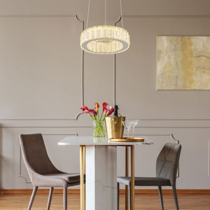 Globo - Dimbare LED hanglamp aan een koord LED/30W/230V 2700-6000K diameter 30 cm + afstandsbediening