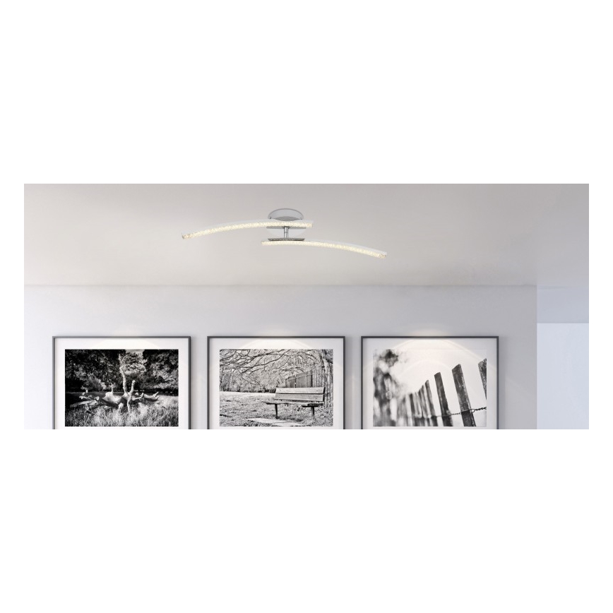 Globo - Badkamer LED Hanglamp voor Oppervlak Montage 2xLED/6W/230V IP44