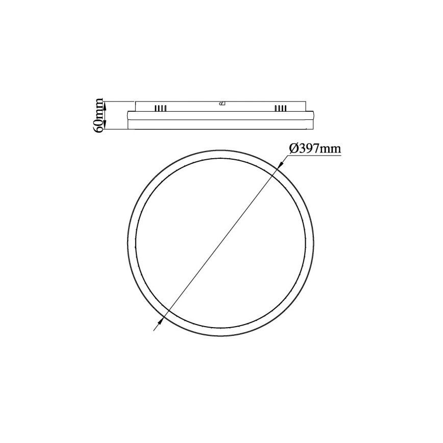 Globo - LED plafondlamp LED/40W/230V 3000/4000/6000K diameter 39,7 cm