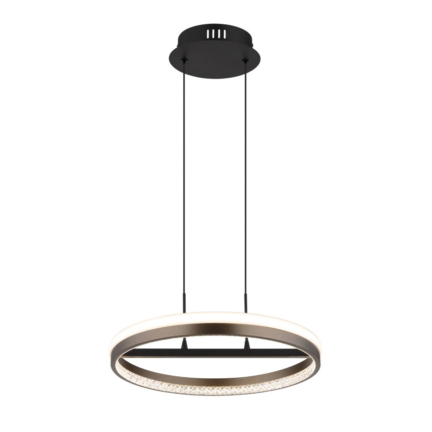 Globo - LED Hanglamp aan een koord LED/40W/230V 3000/4000/6000K diameter 39,7 cm bruin