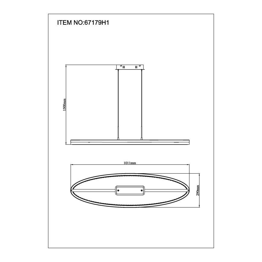 Globo - LED-hanglamp aan kabel LED/60W/230V 3000/4000/6000K