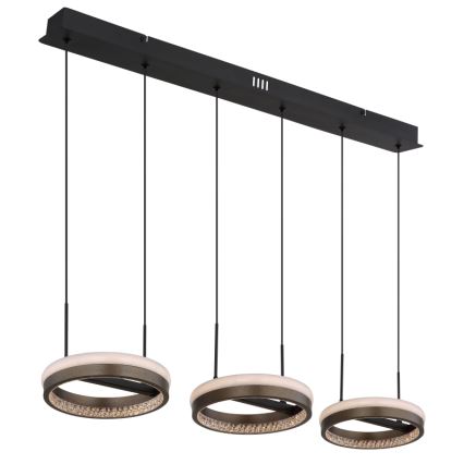 Globo - LED Hanglamp aan een koord LED/40W/230V 3000/4000/6000K bruin