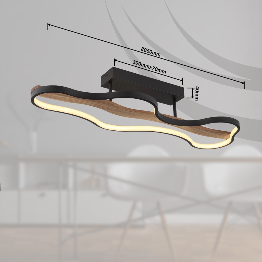 Globo - LED Bevestigde Hanglamp LED/30W/230V