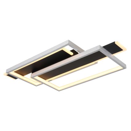 Globo - LED plafondlamp LED/40W/230V 62x27 cm mat chroom/zwart
