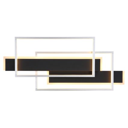 Globo - LED plafondlamp LED/40W/230V 62x27 cm mat chroom/zwart