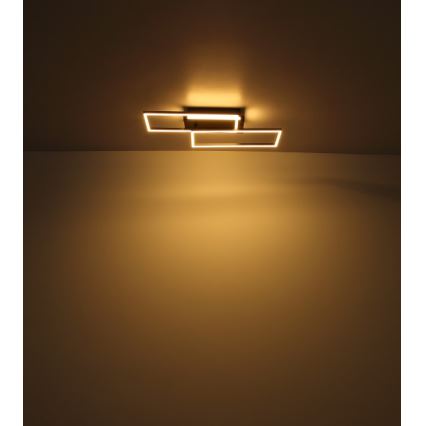 Globo - LED plafondlamp LED/40W/230V 62x27 cm mat chroom/zwart