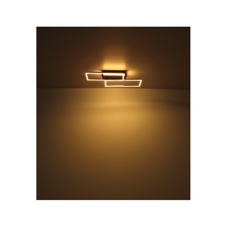 Globo - LED plafondlamp LED/40W/230V 62x27 cm mat chroom/zwart