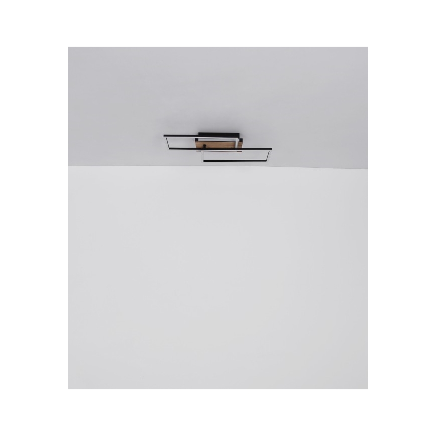 Globo - LED plafondlamp LED/40W/230V 62x27 cm mat chroom/zwart