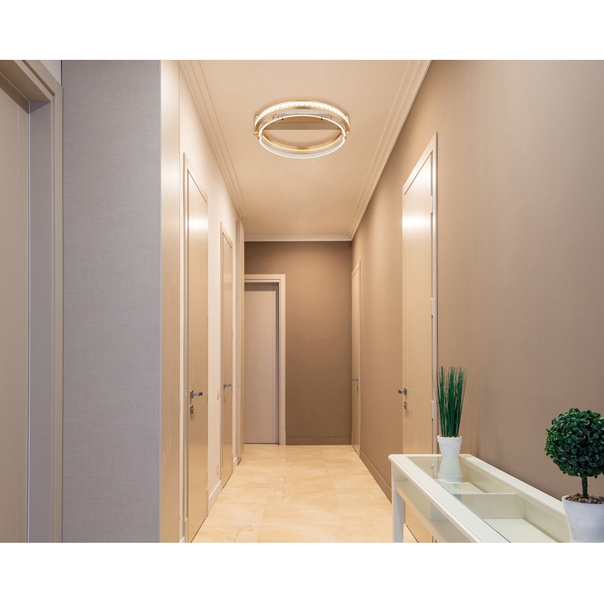 Globo - LED Dimbare kristallen plafondlamp LED/36W/230V 2700K-6000K + afstandsbediening