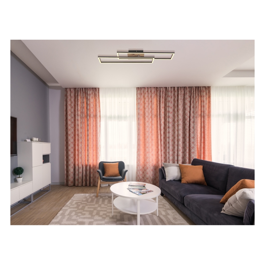 Globo - LED plafondlamp LED/30W/230V 3000K 60x80 cm zwart