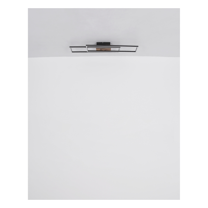 Globo - LED plafondlamp LED/30W/230V 3000K 60x80 cm zwart