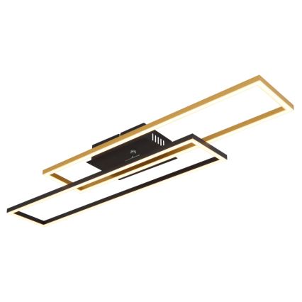 Globo - LED plafondlamp LED/30W/230V 3000K 60x80 cm zwart/goud
