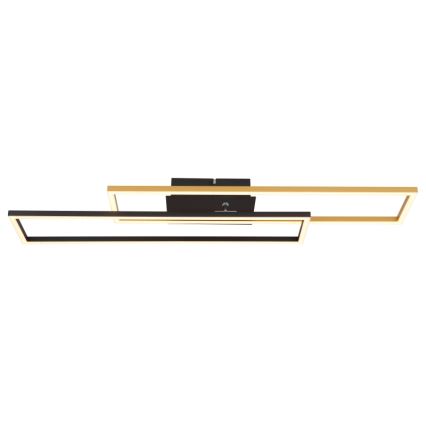 Globo - LED plafondlamp LED/30W/230V 3000K 60x80 cm zwart/goud