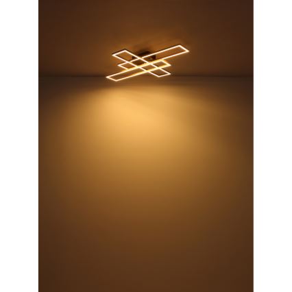 Globo - LED plafondlamp LED/30W/230V 3000K 60x80 cm zwart/goud